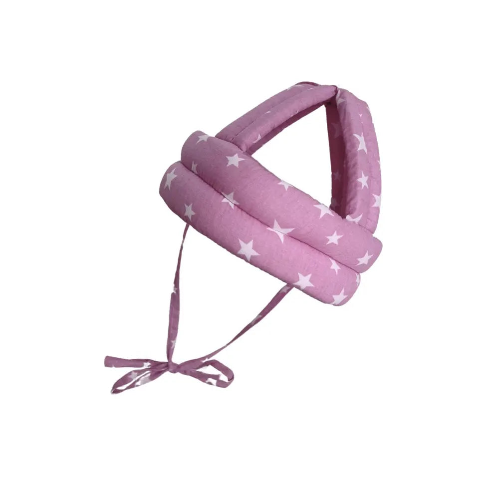 BébéYo Casque de Sécurité Anti-Bosse pour Enfant – Étoiles Rose