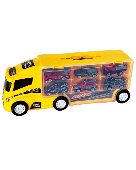 Camion Porteur Jaune Avec Voitures 3A+