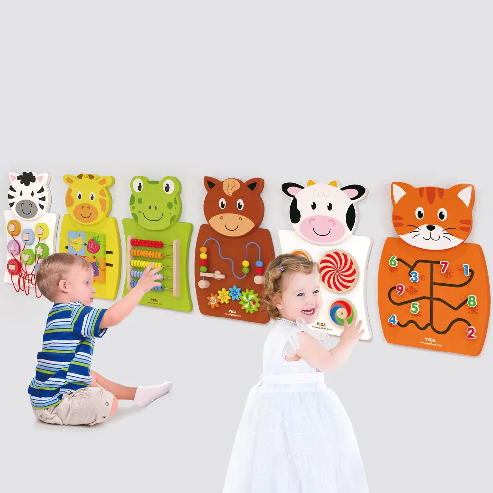 Viga Toys Juguete de Pared para Aprender los Números de Madera - 18 meses+