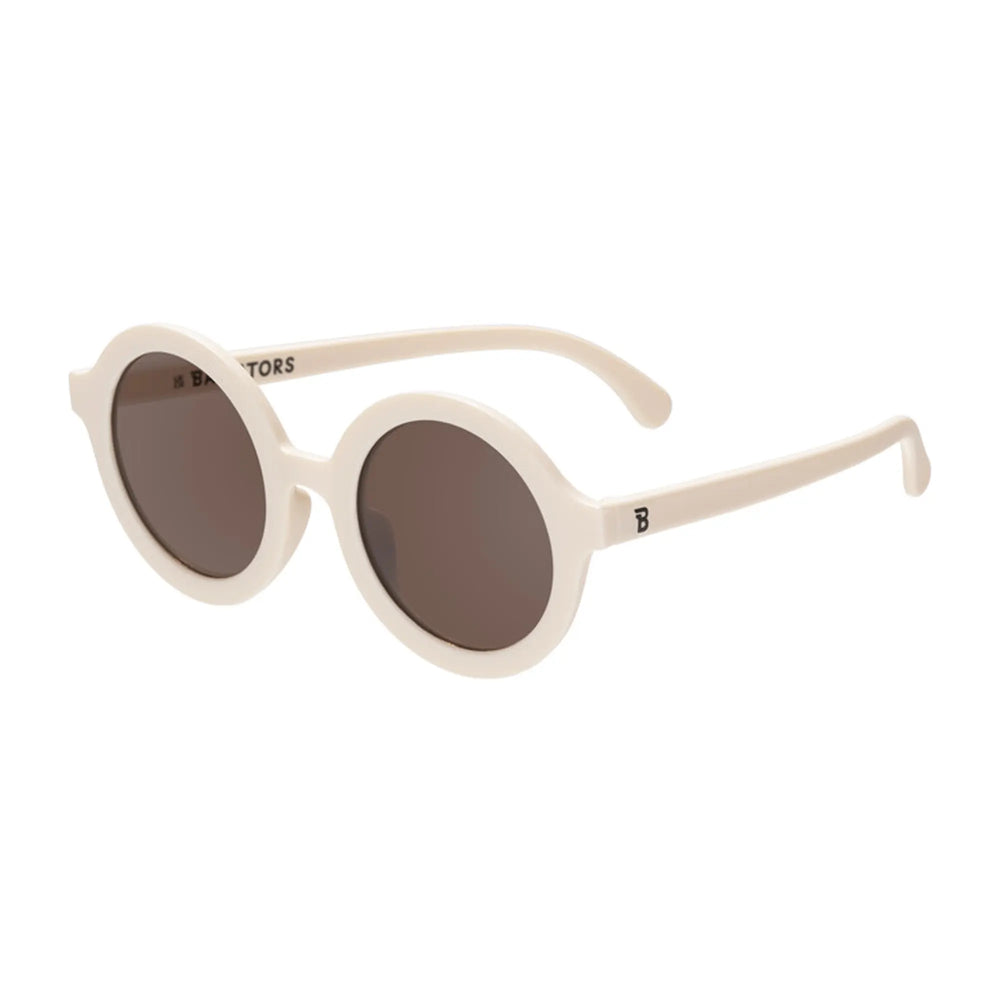 بابيتورز نظارات شمسية دائرية 3-5 سنوات - كريمي حلو