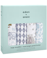 Lot de 4 Maxi-langes 120x120cm en mousseline de coton Aden+Anais - Jungle