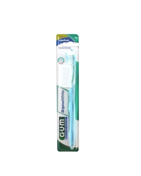 G.U.M Brosse à dents Original White Medium - Bleu Clair