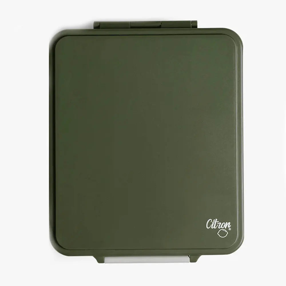 Large Lunchbox with Insulated Food Jar Citron - Green