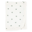 Couverture PurelySoft à imprimé feuilles - Ivoire