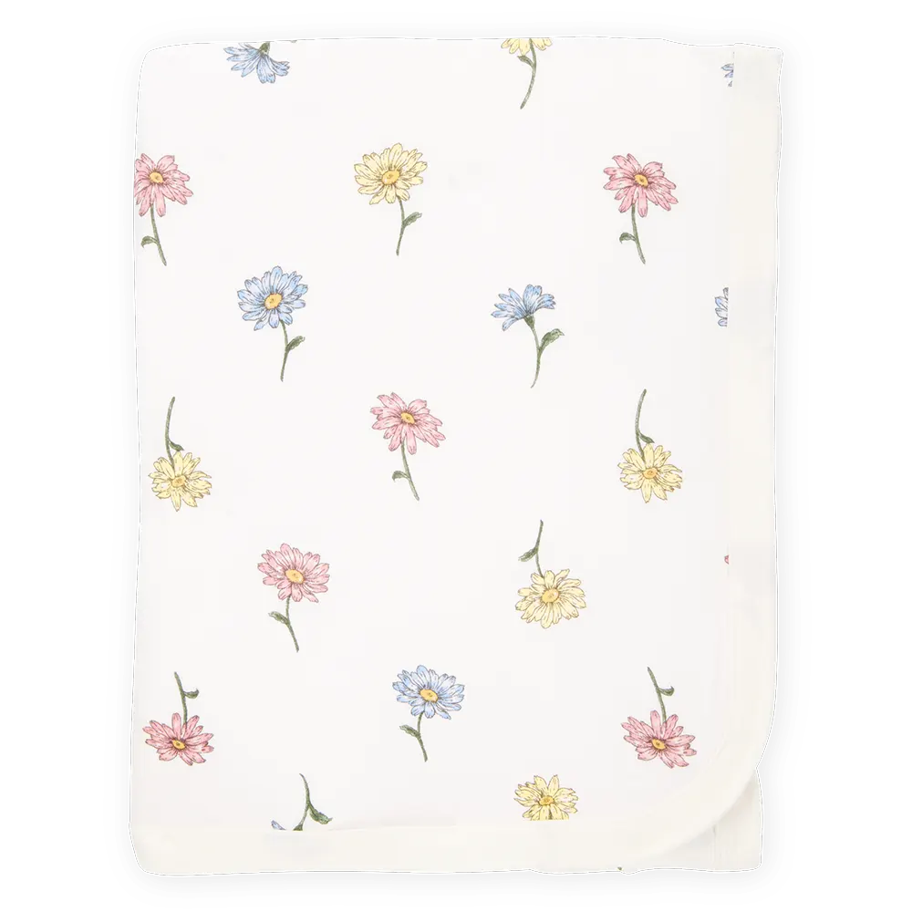 Couverture PurelySoft florale pour bébé - Ivoire
