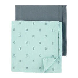 Lot de 2 couvertures gaufrées pour bébé - Garçon