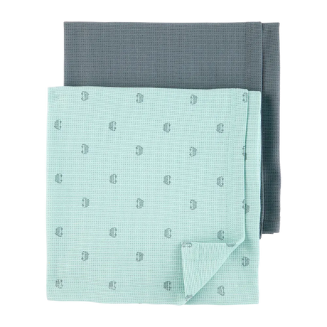 Lot de 2 couvertures gaufrées pour bébé - Garçon