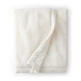 Couverture en peluche pour bébé - Blanc