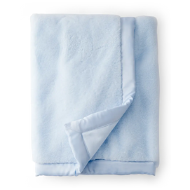 Couverture en peluche pour bébé - Bleu