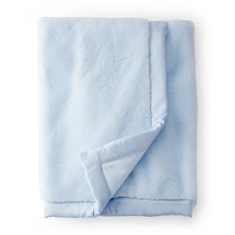 Couverture en peluche pour bébé - Bleu