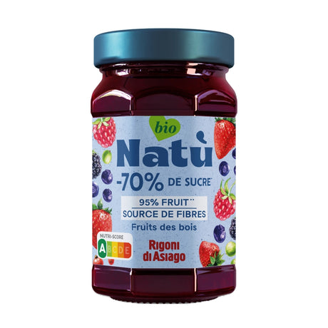 Natù Confiture 100% Fruits Baies Sauvages Bio 240g