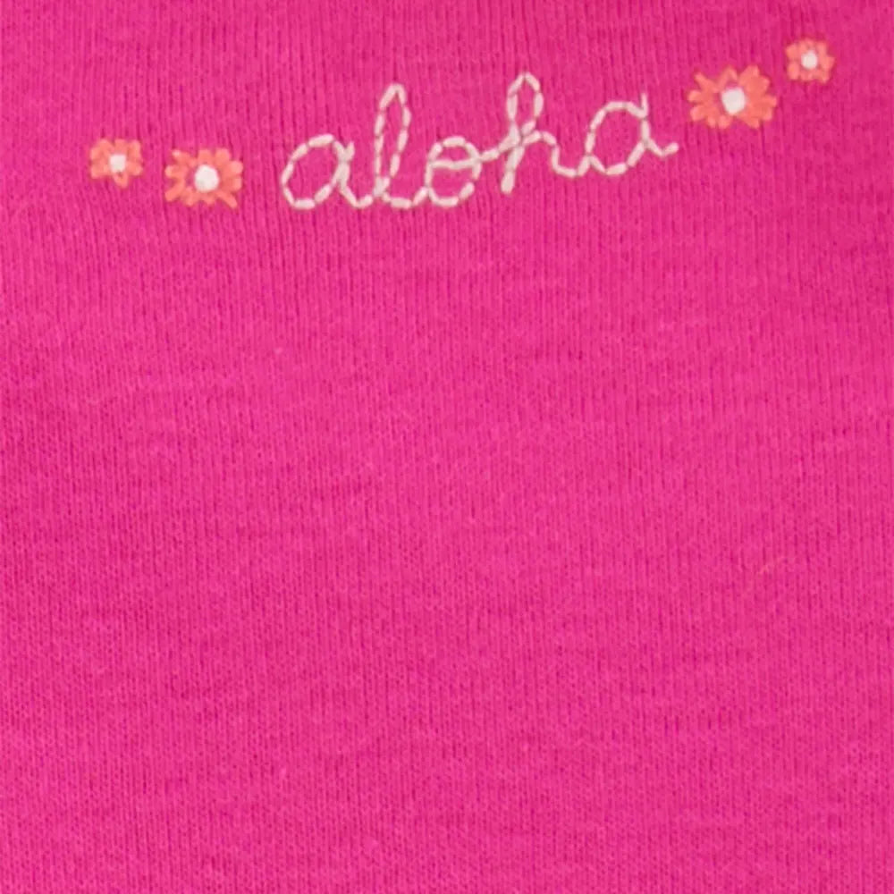Conjunto de 2 piezas de body con volantes y cubrepañal Tropical de Carter's - Rosa