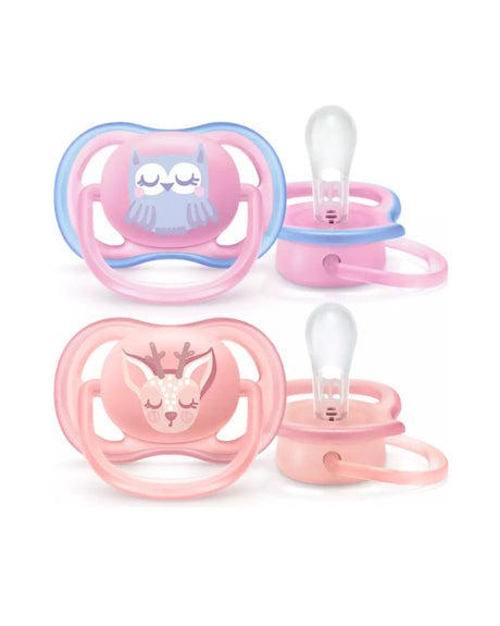 Avent Lot de 2 Sucettes Ultra Air 0-6m - Hipou