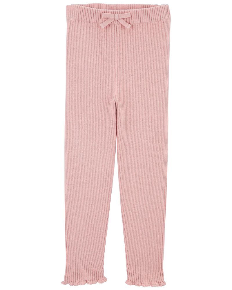 Pantalon En Tricot Côtelé Bébé Carter's - Rose