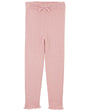 Pantalon En Tricot Côtelé Bébé Carter's - Rose