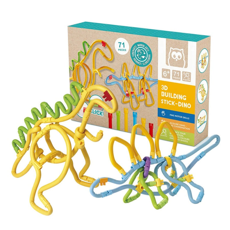 Eurekakids Jeu de Construction 3D avec des Pièces de Dinosaures 71 pièces 6A+