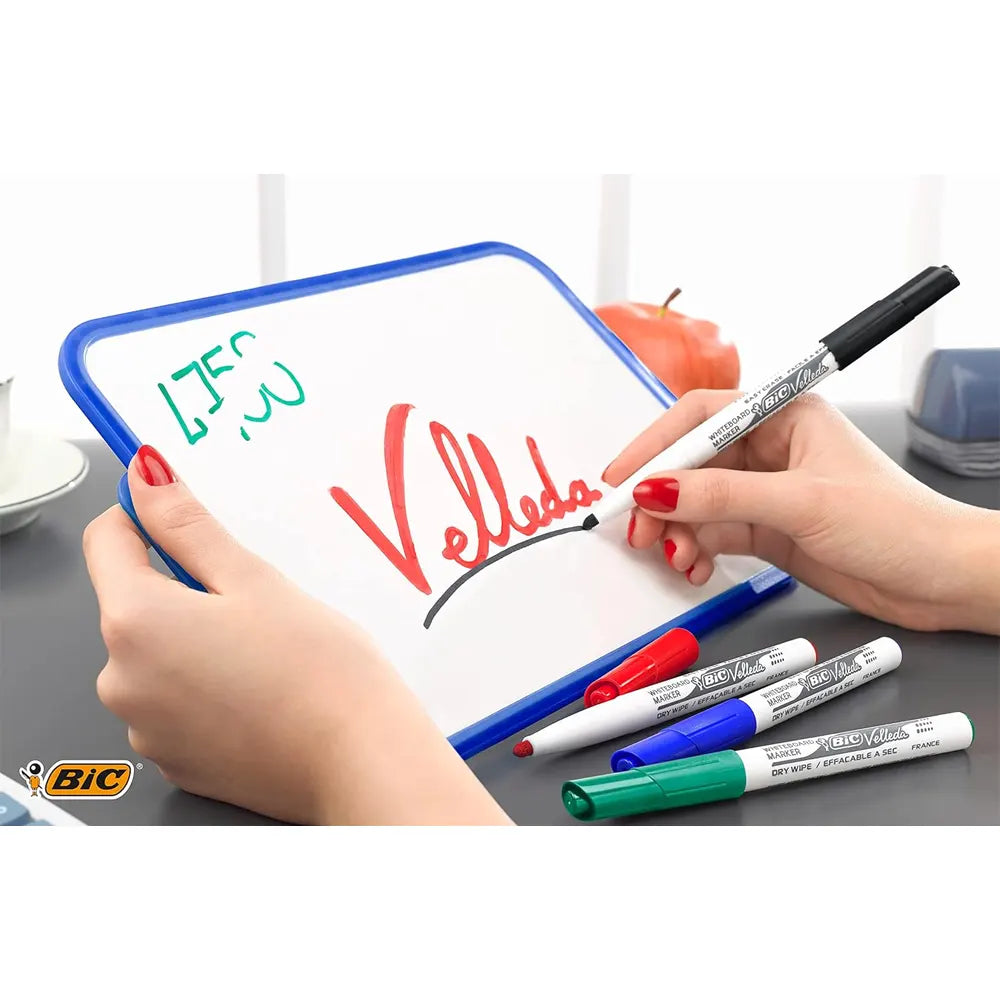 Bic Ardoise Velleda Bleue + Feutre + Effaceur 20 x 31