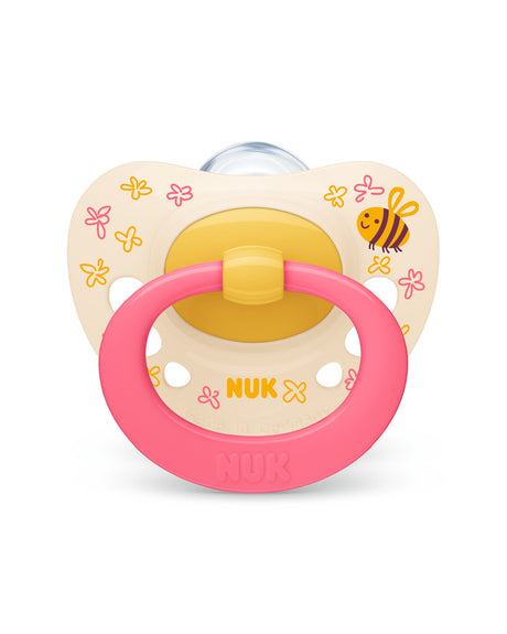 Sucette NUK Signature 6-18M - Rose & Jaune