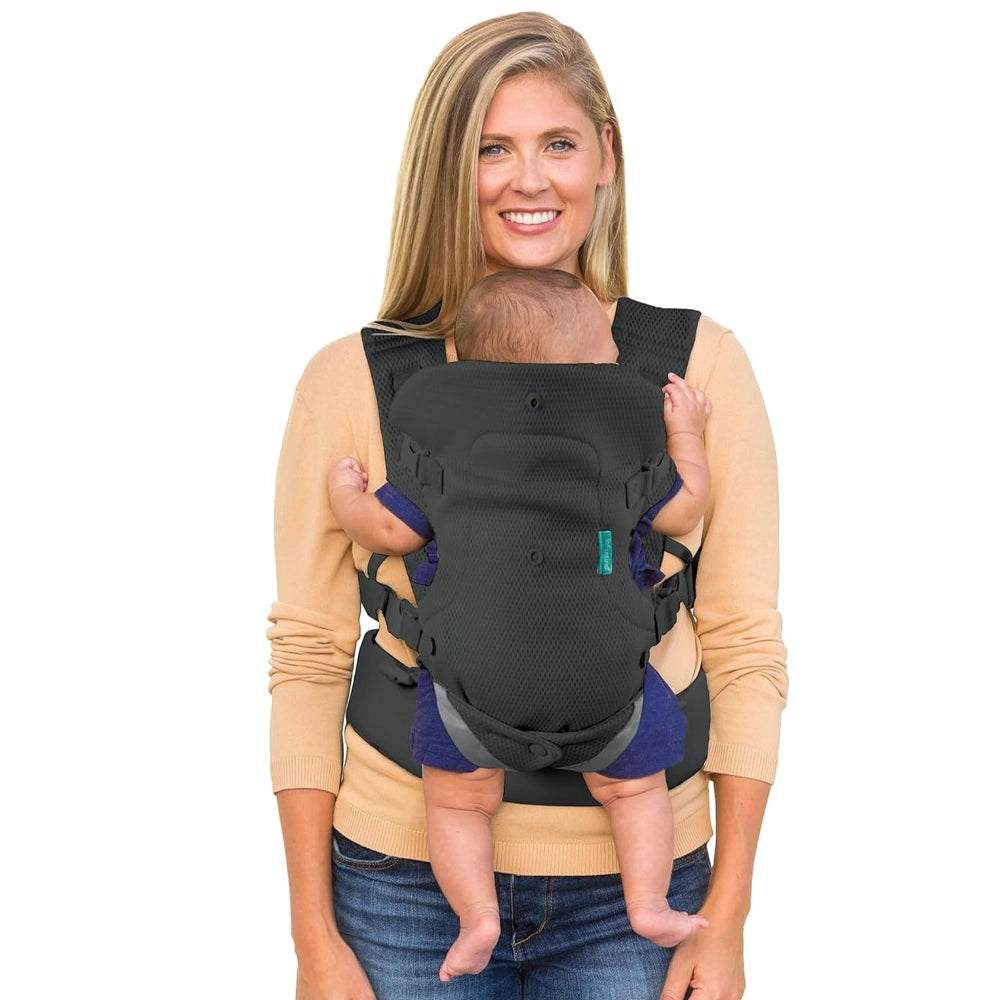 Infantino Porte-Bébé Flip Light & Airy Ergonomique 4 en 1 - Noir & Gris