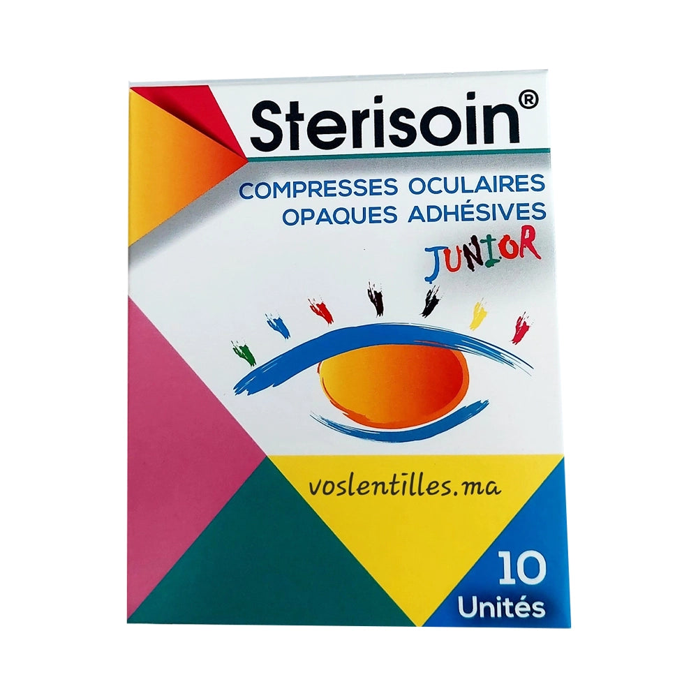Sterisoin Opaque Adhesive Eye Compresses - 10 Units