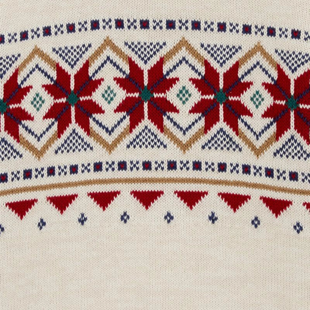 Pull en Coton Fair Isle Carter's - Crème