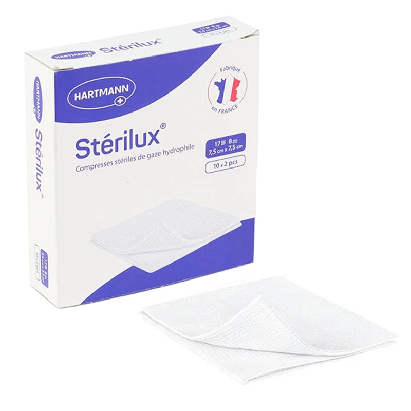 Hartmann Sterile Gauze Compresses - 7.5x7.5 cm 20 units