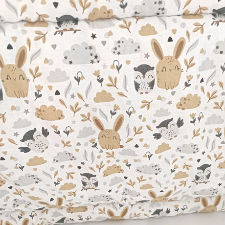 Baby Bulle Tour de Lit avec Boudin 60 x 75 x75 cm - Lapin