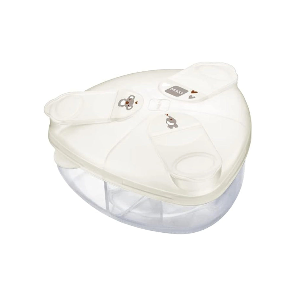 Boîte Doseuse de Lait 3 Compartiments MAM - Ivoire
