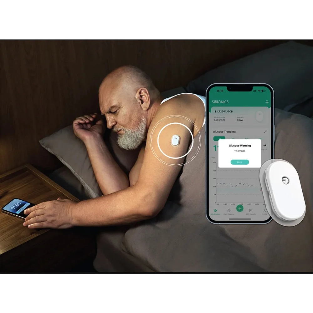 SIBIONICS GS1 CGM-Système de Surveillance Continue du Glucose