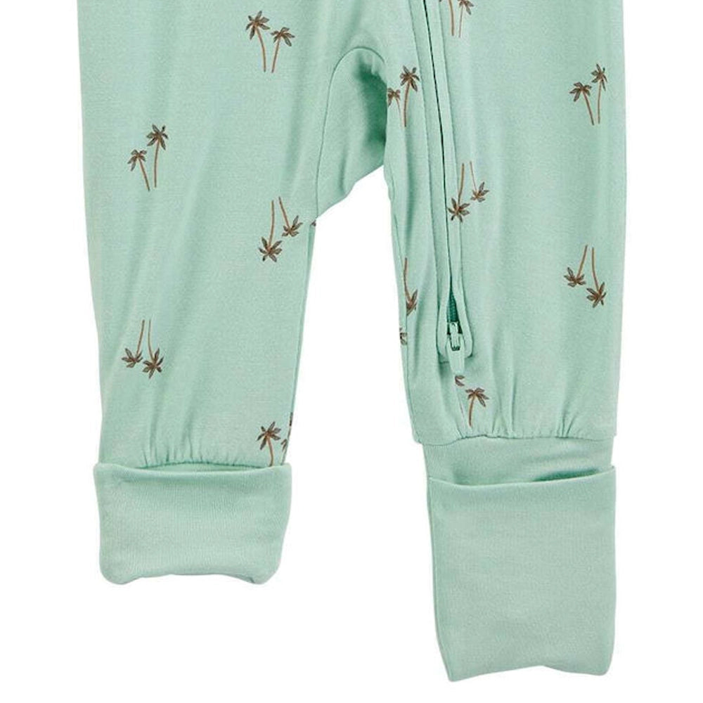 Carter's Baby Boy Two-Way Zip Footie - Mint Palms