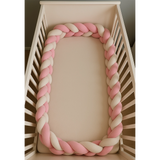 Babymat Protector de cuna trenzado - Rosa