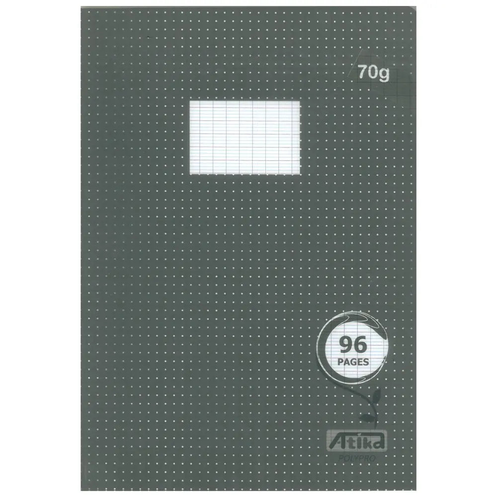 Atika Stitched Notebook A4+ 96 Pages Seyès 70g - Gray