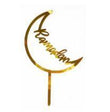 Cake Topper en Acrylique pour Ramadan - Doré