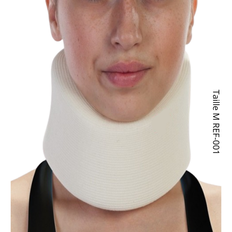 ANNAFIX Collarín Cervical de Espuma Blanco Talla Mediana REF-001