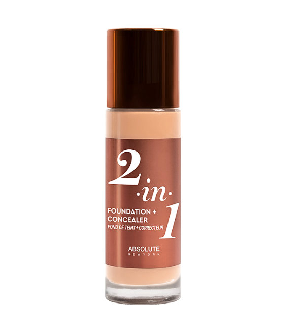 Flacon de fond de teint et correcteur 2en1 Absolute New York teinte Neutral Shell 35 ml