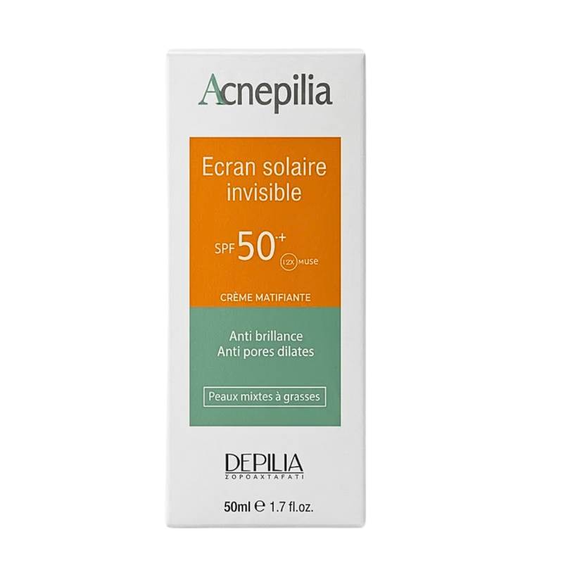 Acnepilia واقٍ شمسي غير مرئي SPF50+ 50 مل