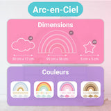 Pixelou Stickers Arc en Ciel - Rose Bonon