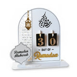 Décoration en Acrylique Calendrier Ramadan - Blanc