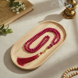 Grand Chapelet Musulman Tasbih Perles - Rose Fushia