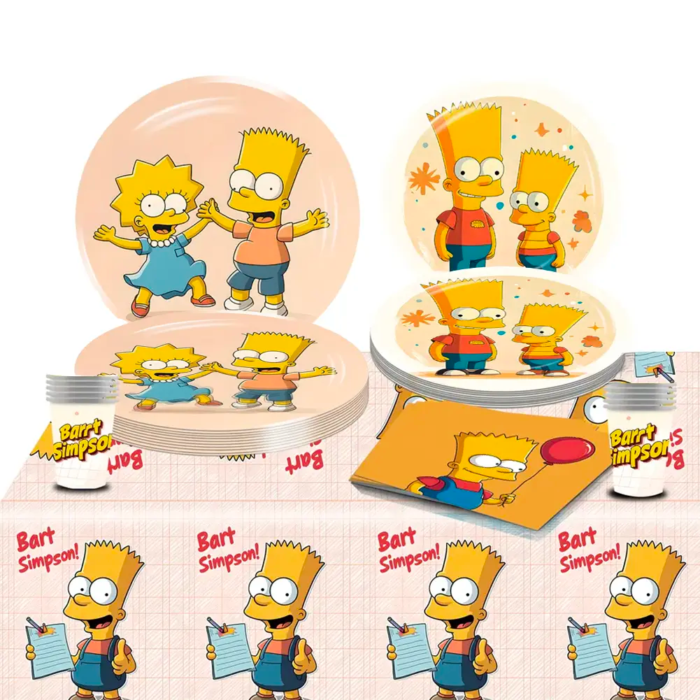 51 Piece Birthday Pack - Simpsons