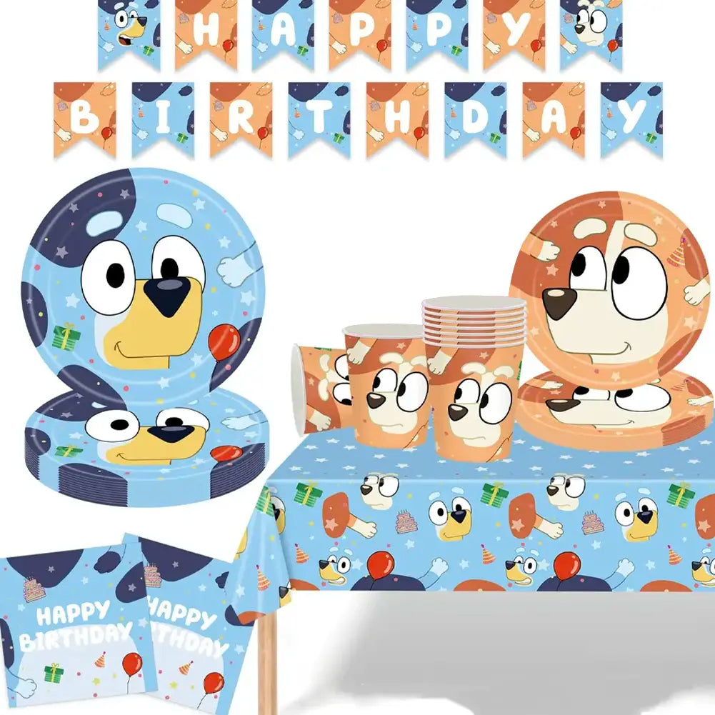 Bluey Pochette Cadeau Anniversaire, Sac Cadeau Papier pour Enfants avec Feuille D'autocollants, Paquet de 10 Bluey Pochette Cadeau Anniversaire, Sac Cadeau Papier pour Enfants avec Feuille D'autocollants, Paquet de 10