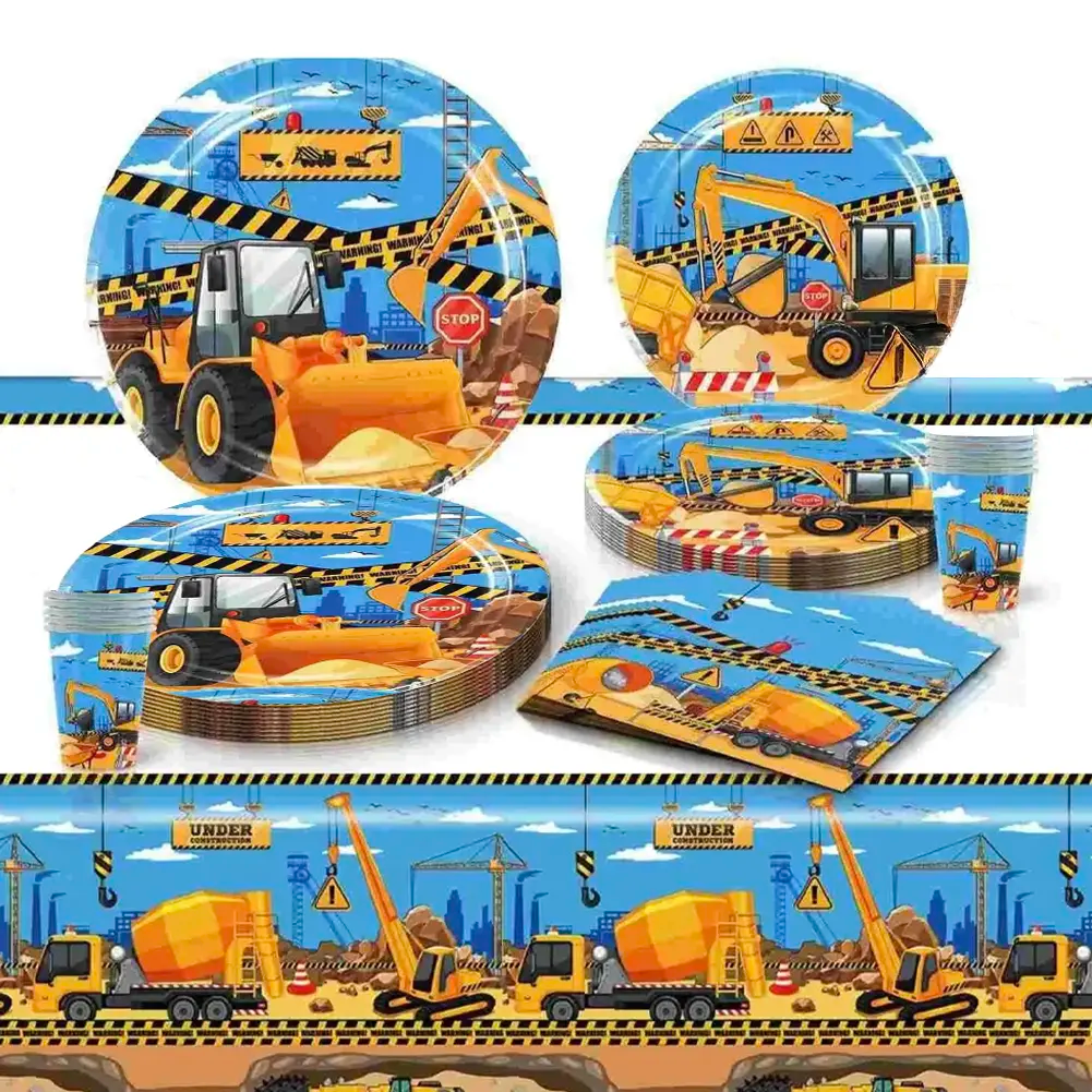 51 Piece Birthday Pack - Construction Site
