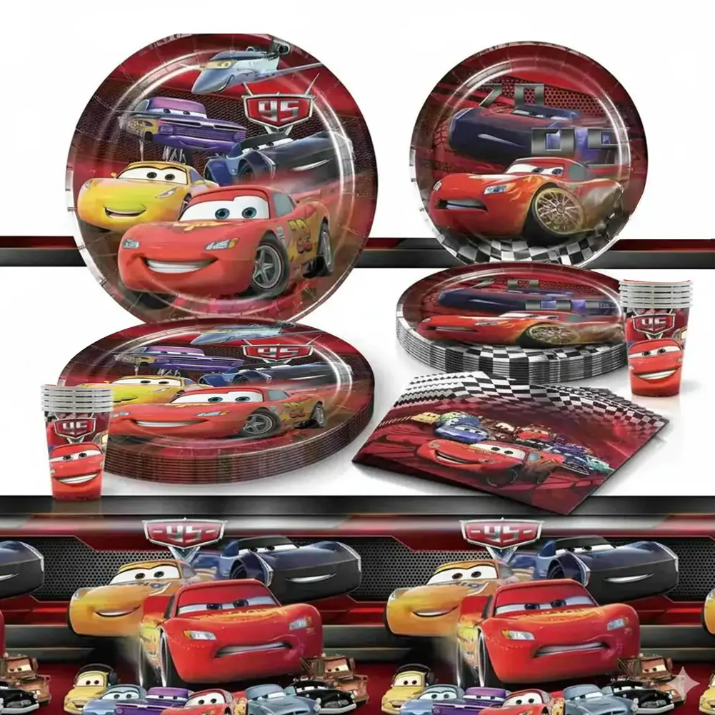 51 Piece Birthday Pack - Cars