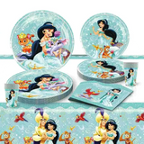 51 Piece Birthday Pack - Jasmine and Aladdin