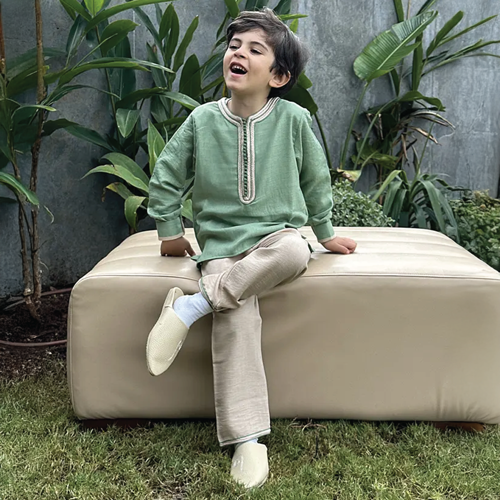 Mami Cami Jabadour Garçon - Vert Pastel