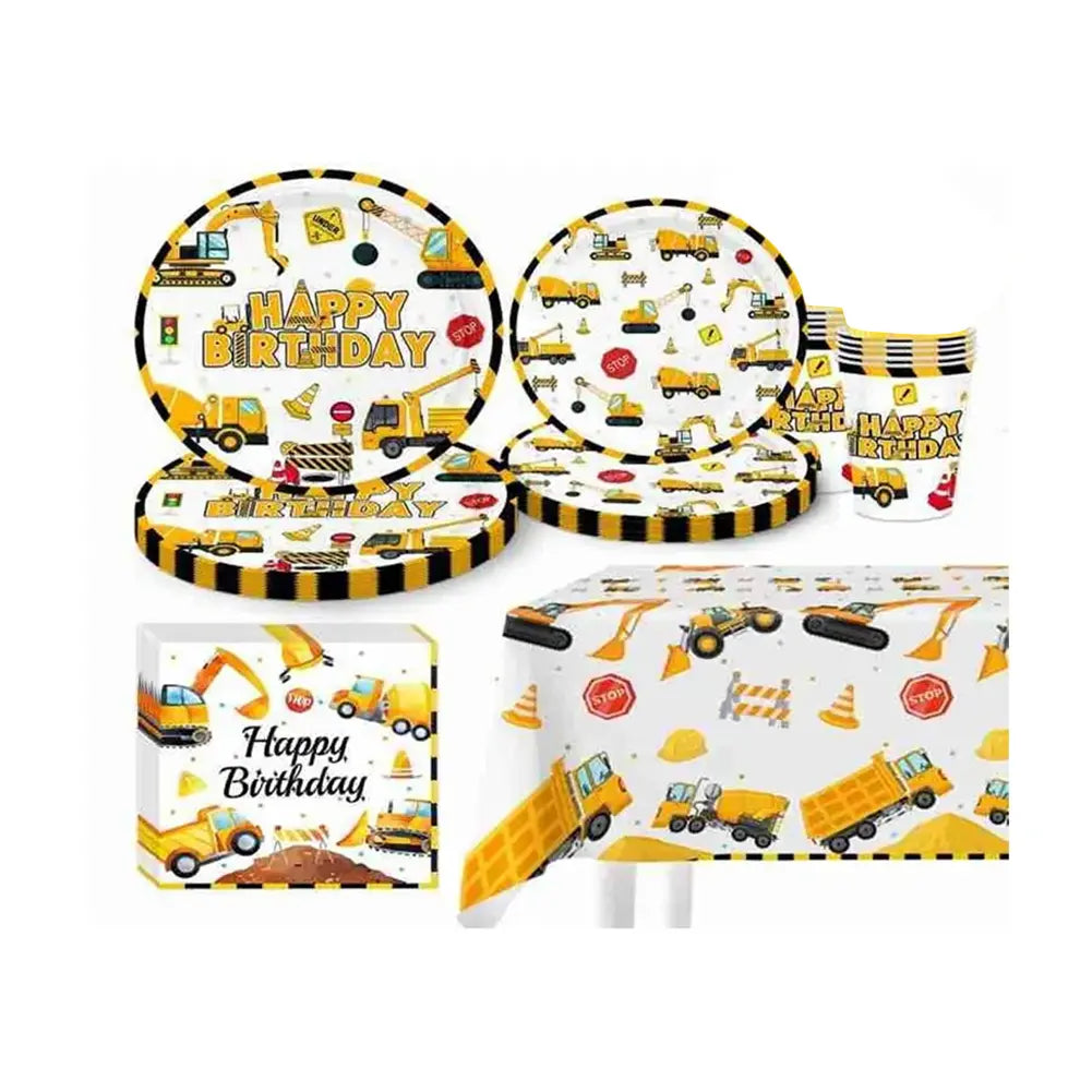 51 Piece Birthday Pack - Construction Site
