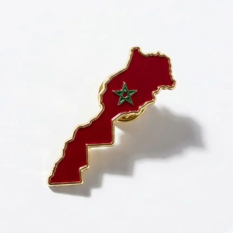 Morocco Map Pin – 3 cm