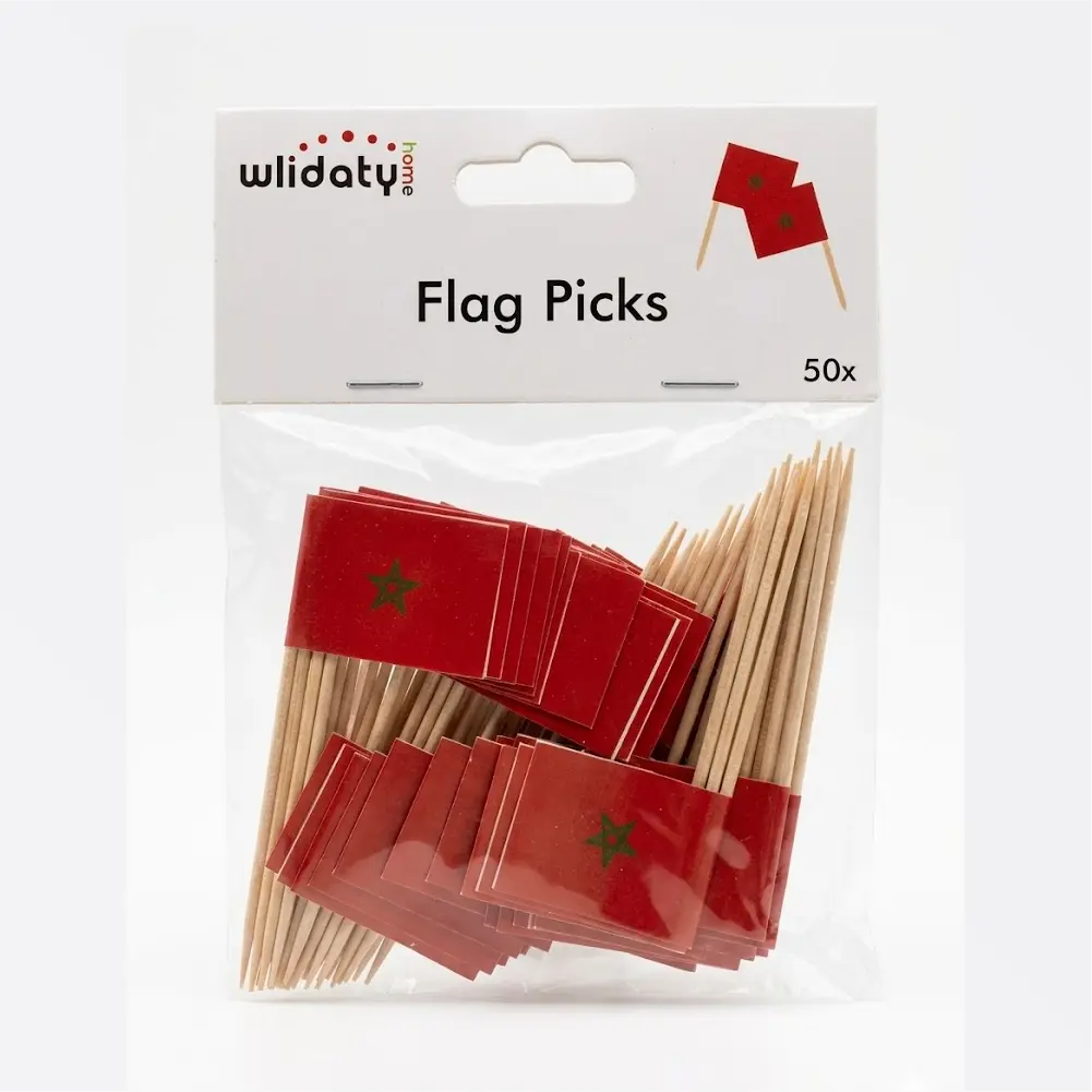 Pack de 50 Palillos – Bandera de Marruecos