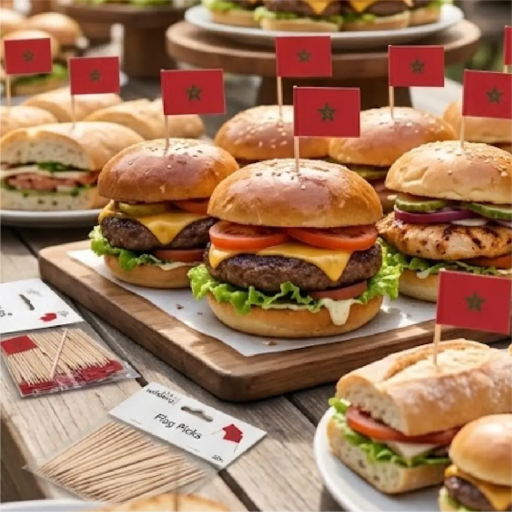 Pack de 50 Palillos – Bandera de Marruecos