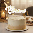 Cake Topper Eid Mubarak Décoration de Gâteau – Blanc et Dorée